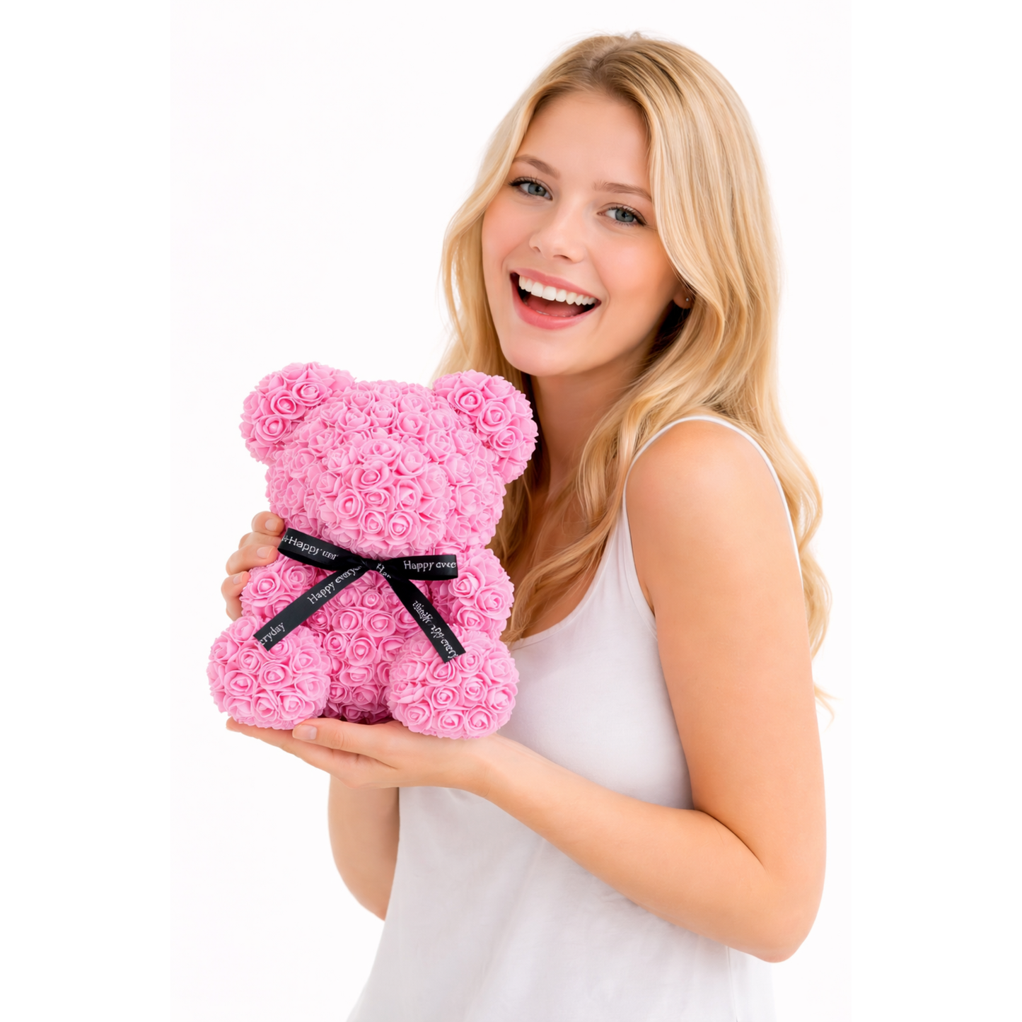 Artificial Rose Foam bear
